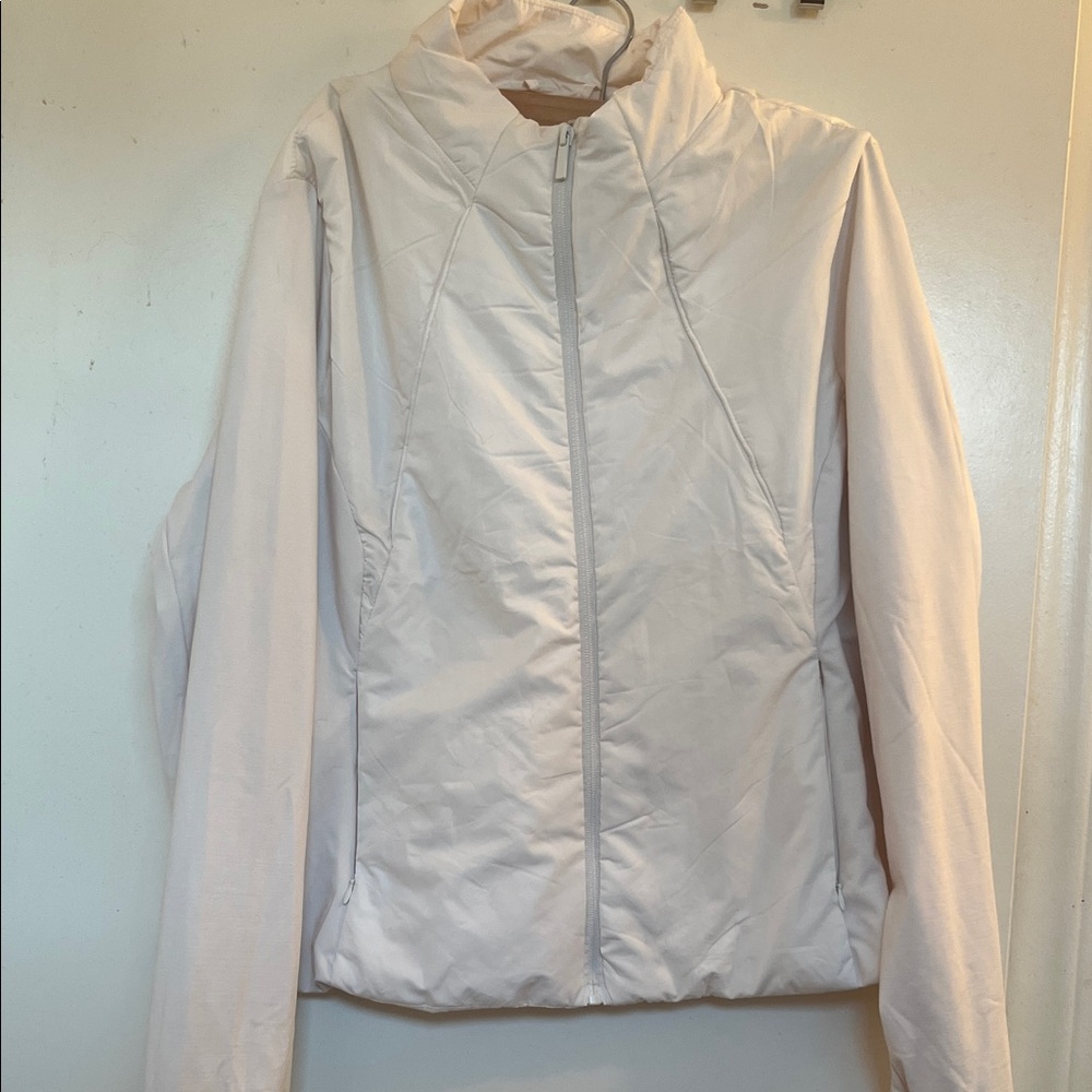 Iris Women's Soft Cream Puffer Coat, lightweight and warm